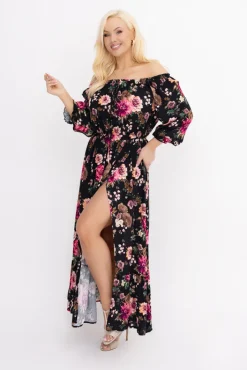 Włoski Sukienka maxi VERMI Wzór 48