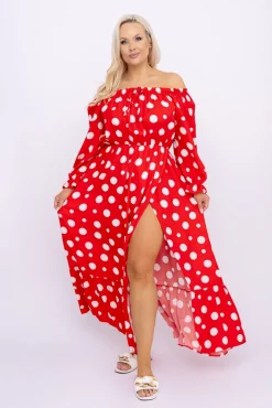 Włoski Sukienka maxi VERMI Wzór 18