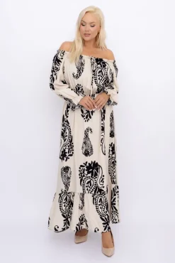 Włoski Sukienka maxi VERMI Wzór 38