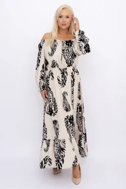 Włoski Sukienka maxi VERMI Wzór 38
