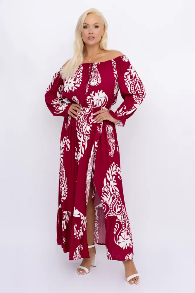 Włoski Sukienka maxi VERMI Wzór 42