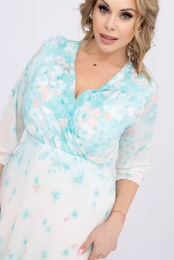 Włoski Sukienka plisowana KEMELI Wzór 3