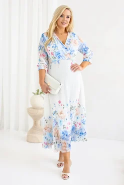 Włoski Sukienka plisowana KEMELI Wzór 13