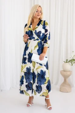 Włoski Sukienka plisowana KEMELI Wzór 11