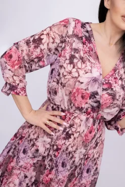 Włoski Sukienka plisowana KEMELI Wzór 9