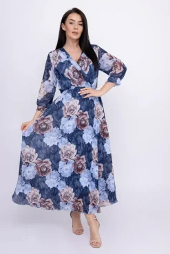 Włoski Sukienka plisowana KEMELI Wzór 10