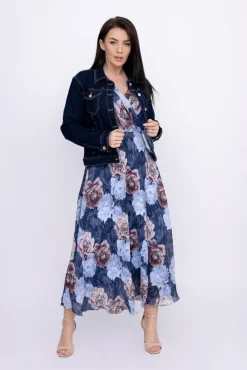 Włoski Sukienka plisowana KEMELI Wzór 10