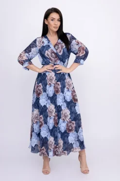 Włoski Sukienka plisowana KEMELI Wzór 10