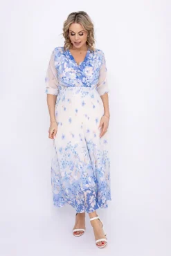 Włoski Sukienka plisowana KEMELI Wzór 2