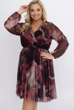 Włoski Sukienka siateczkowa ANTUA Wzór 3