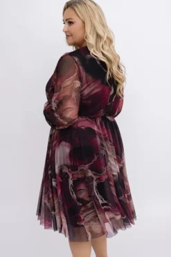 Włoski Sukienka siateczkowa ANTUA Wzór 3