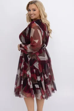 Włoski Sukienka siateczkowa ANTUA Wzór 4