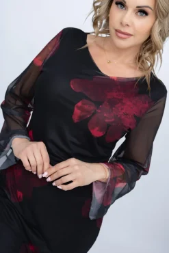 Włoski Sukienka siateczkowa BARKOLA Wzór 2