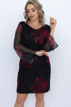 Włoski Sukienka siateczkowa BARKOLA Wzór 2