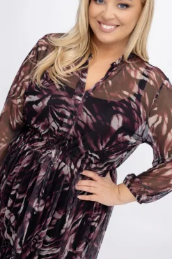 Włoski Sukienka siateczkowa EDERIO Wzór 1