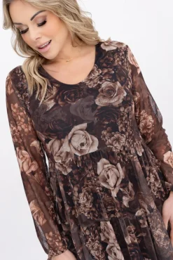 Włoski Sukienka siateczkowa KARTEMI Wzór 3