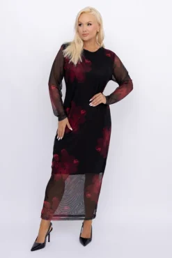 Włoski Sukienka siateczkowa LOGAN Wzór 1