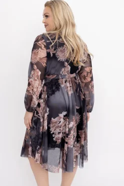 Włoski Sukienka siateczkowa OWEDERI Wzór 2