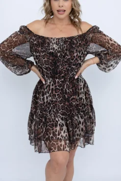 Włoski Sukienka siateczkowa VELIENO