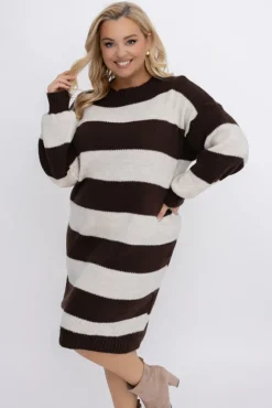 Włoski Sukienka sweterkowa WOLIER Wzór 2