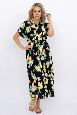 Włoski Sukienka szmizjerka MARGEN Wzór 2