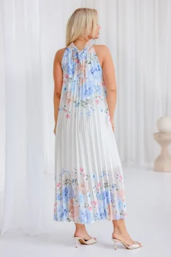 Włoski Sukienka szyfonowa LUZIO plisowana Wzór 2