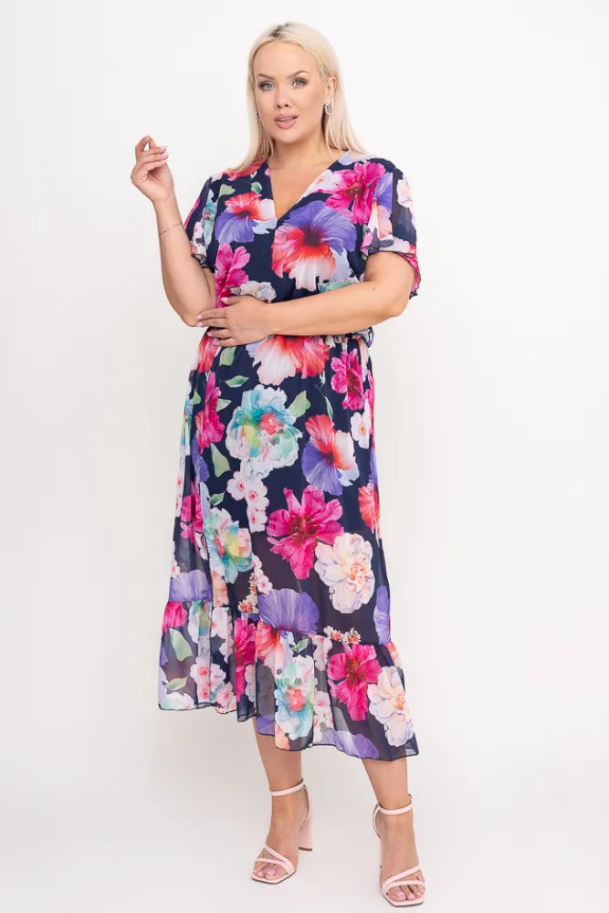 Polski Sukienka szyfonowa OMEPI Wzór 9