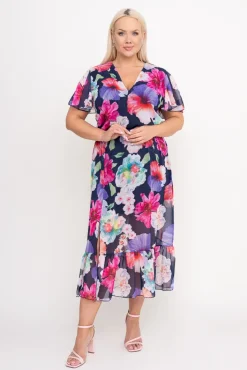 Polski Sukienka szyfonowa OMEPI Wzór 9