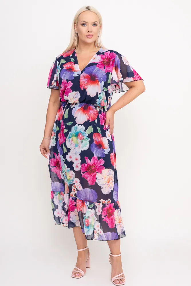 Polski Sukienka szyfonowa OMEPI Wzór 9