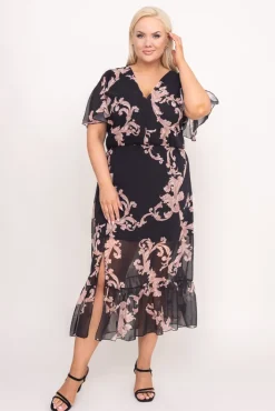 Polski Sukienka szyfonowa OMEPI Wzór 6