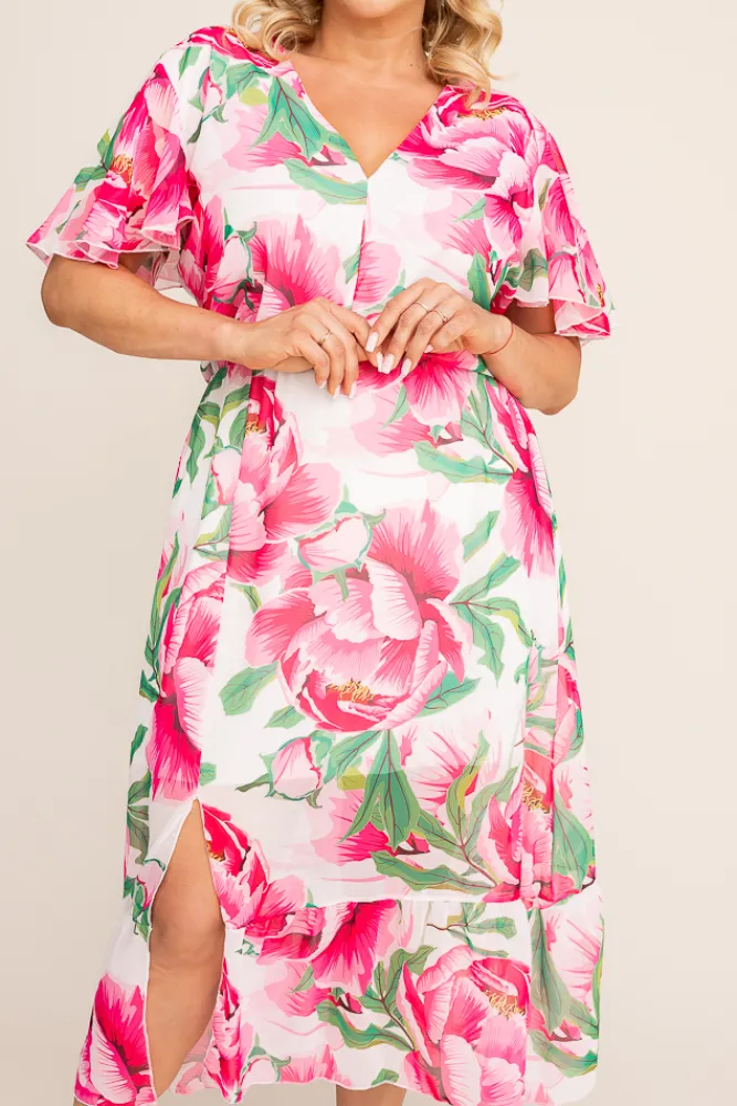 Polski Sukienka szyfonowa OMEPI Wzór 2