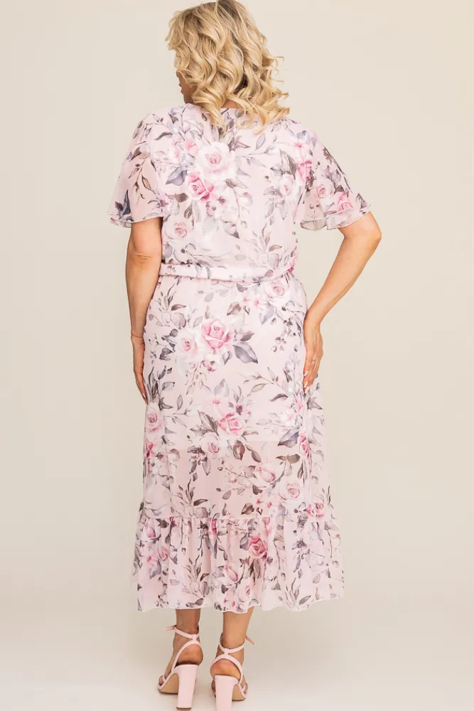 Polski Sukienka szyfonowa OMEPI Wzór 1