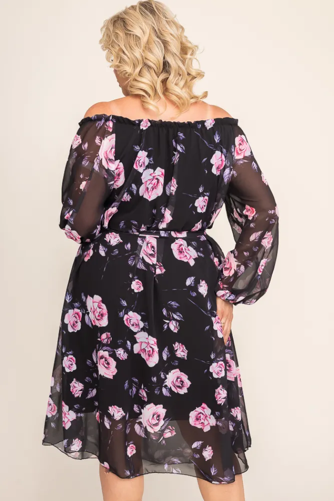 Polski Sukienka szyfonowa ORKUZI Wzór 2