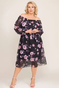 Polski Sukienka szyfonowa ORKUZI Wzór 2