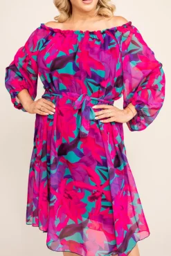 Polski Sukienka szyfonowa ORKUZI Wzór 6
