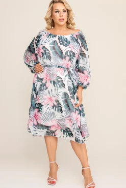 Polski Sukienka szyfonowa ORKUZI Wzór 1