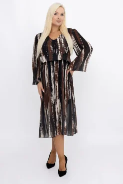 Włoski Sukienka szyfonowa SIMENI Wzór 1