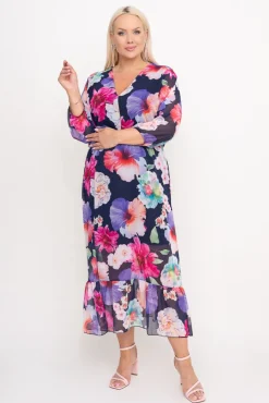 Polski Sukienka szyfonowa TRIGA Wzór 6