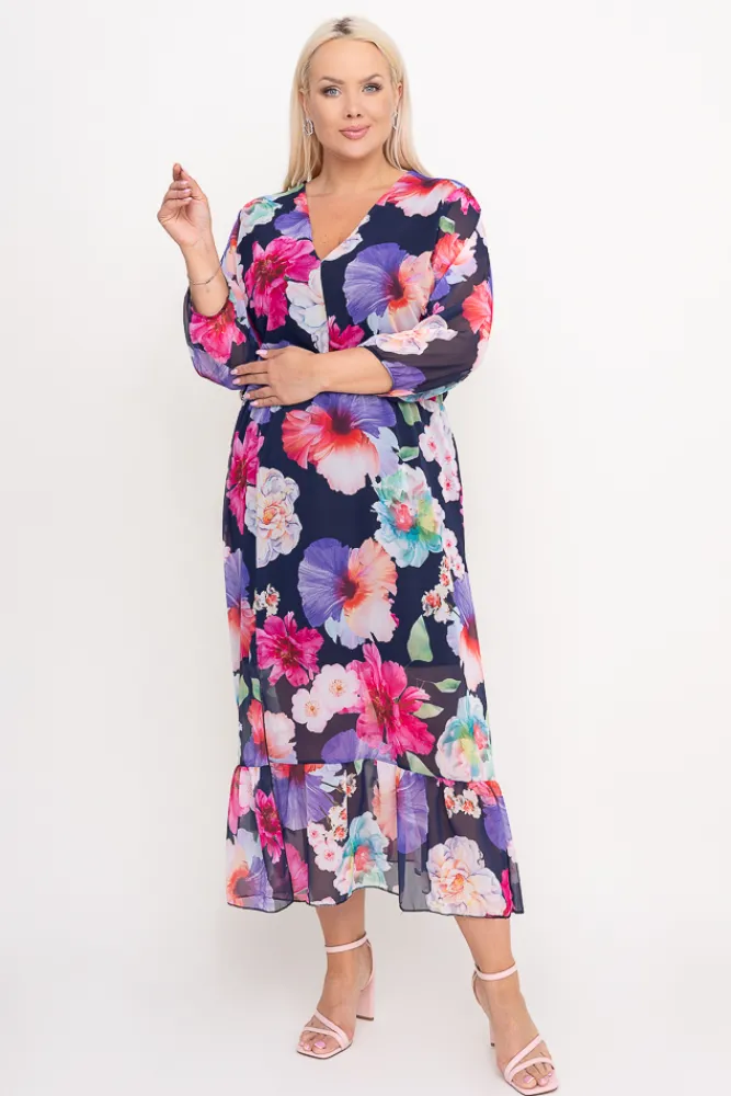 Polski Sukienka szyfonowa TRIGA Wzór 6