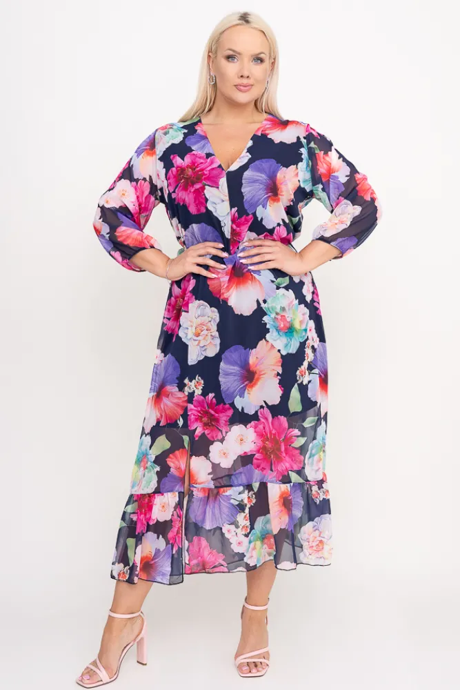 Polski Sukienka szyfonowa TRIGA Wzór 6