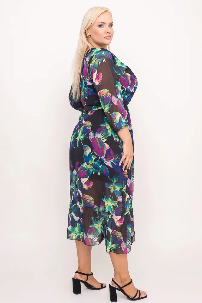 Polski Sukienka szyfonowa TRIGA Wzór 1