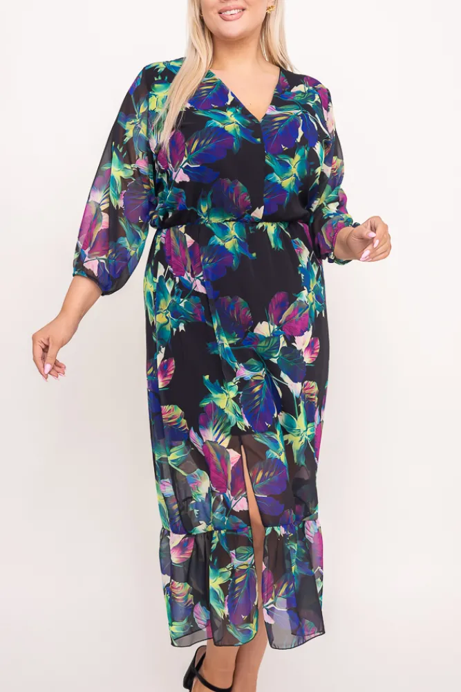 Polski Sukienka szyfonowa TRIGA Wzór 1