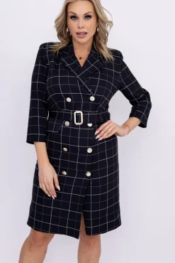 Polski Sukienka w kratę LAITI