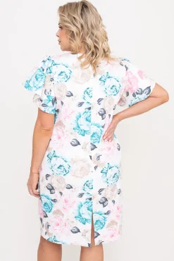 Polski Sukienka w kwiaty LIQUZI Wzór 2
