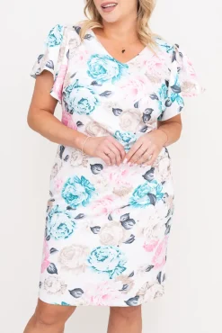 Polski Sukienka w kwiaty LIQUZI Wzór 2