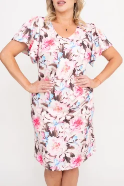 Polski Sukienka w kwiaty LIQUZI Wzór 1