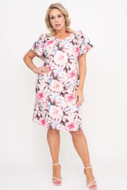 Polski Sukienka w kwiaty LIQUZI Wzór 1
