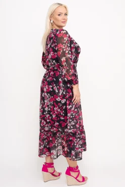Polski Sukienka w kwiaty NESADINA Wzór 16