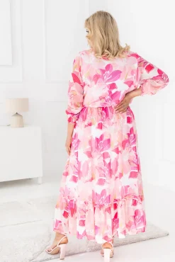 Polski Sukienka w kwiaty NESADINA Wzór 8