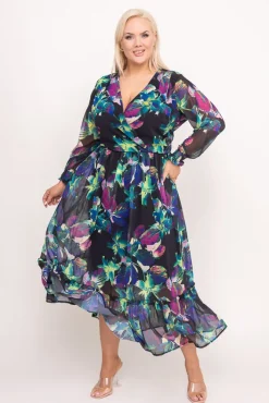 Polski Sukienka w kwiaty NESADINA Wzór 12
